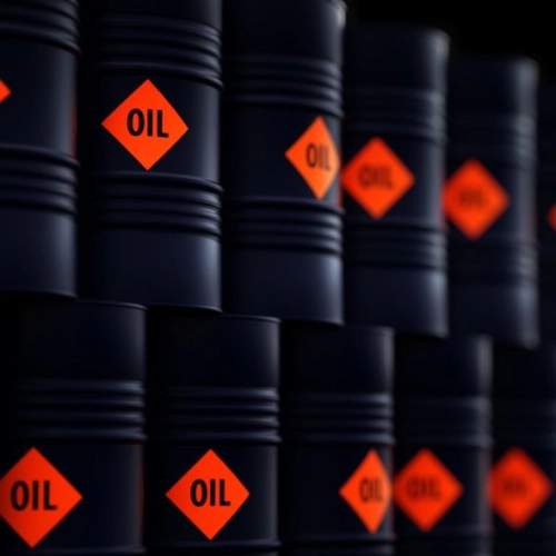 international crude Oil barrels in stock OTG