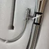 Upgrade dual outlets sliver chrome color family kitchen faucet
