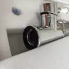 Upgrade dual outlets sliver chrome color family kitchen faucet