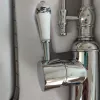 Upgrade dual outlets sliver chrome color family kitchen faucet