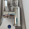 Upgrade dual outlets sliver chrome color family kitchen faucet