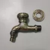 G1/2 fish pattern high quality alloy metal fast on tap garden faucet