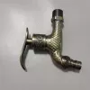 G1/2 fish pattern high quality alloy metal fast on tap garden faucet