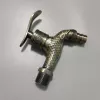 G1/2 fish pattern high quality alloy metal fast on tap garden faucet