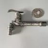 golden plating lengthen retro old style faucet tap