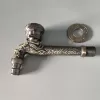 golden plating lengthen retro old style faucet tap