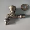 G1/2 dragon pattern metal alloy sink fast on tap garden faucet