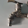 G1/2 dragon pattern metal alloy sink fast on tap garden faucet