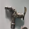 G1/2 dragon pattern metal alloy sink fast on tap garden faucet